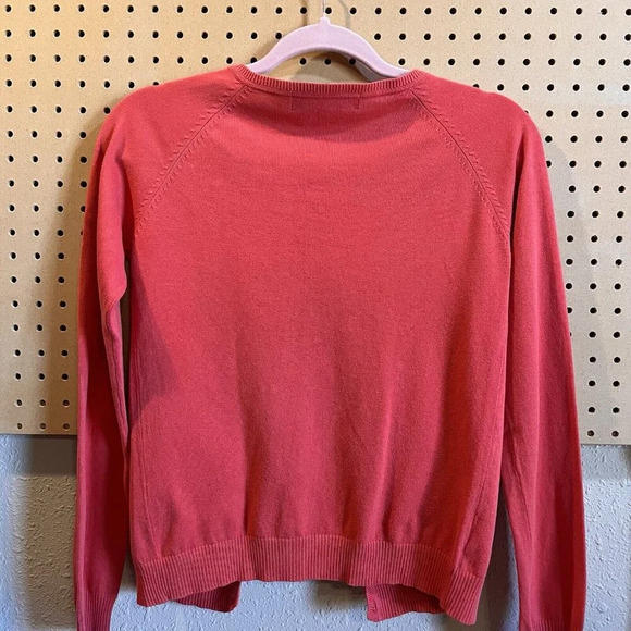 Zara Womens Cardigan Sweater Medium Knit Button Front Long Sleeve Cotton Blend - Picture 2 of 4